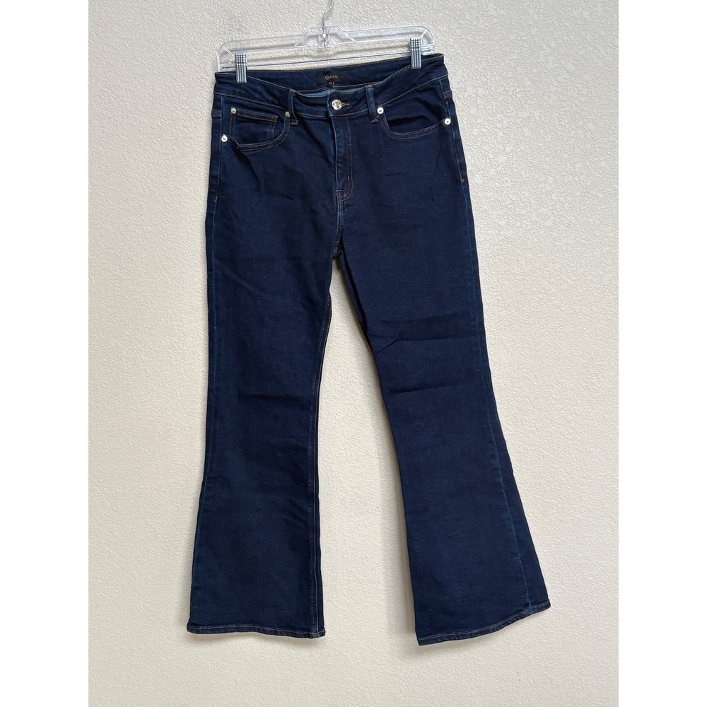 Quince Women’s Dark Blue Boot Cut Jeans - Classic Fit - Picture 2 of 8